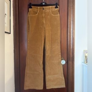 Camel Flared Corduroy Pants from Aritzia Size 0